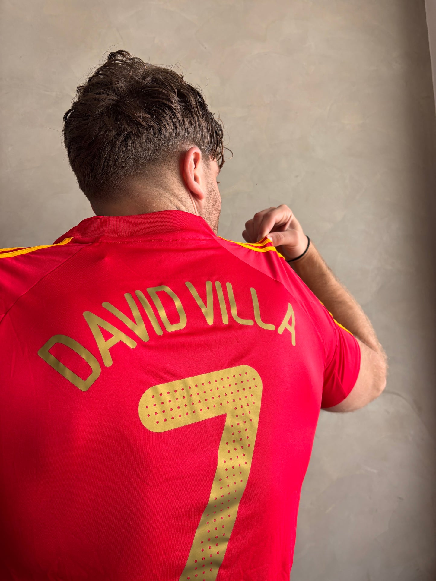 Spain 2008 Home (#7 DAVID VILLA)