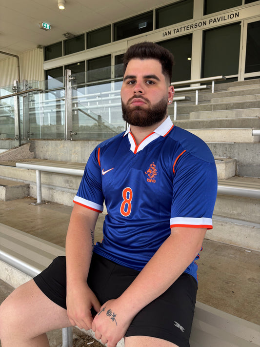 Netherlands Away 1998 Retro (BERGKAMP #8)