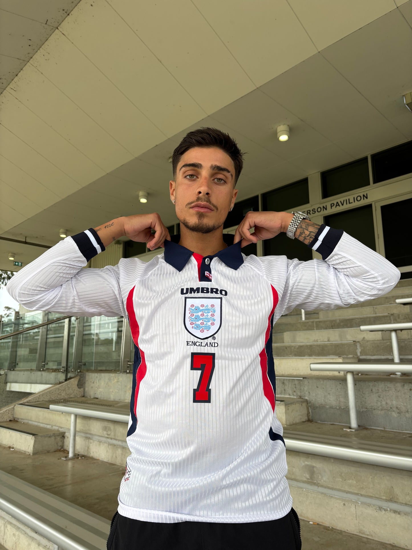 England Home Long Sleeve Retro 1998