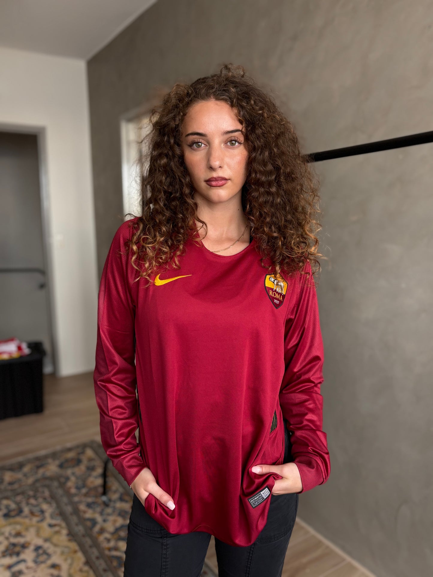 AS Roma long sleeve Home Retro 2017/18 (NAINGOLLAN #4)
