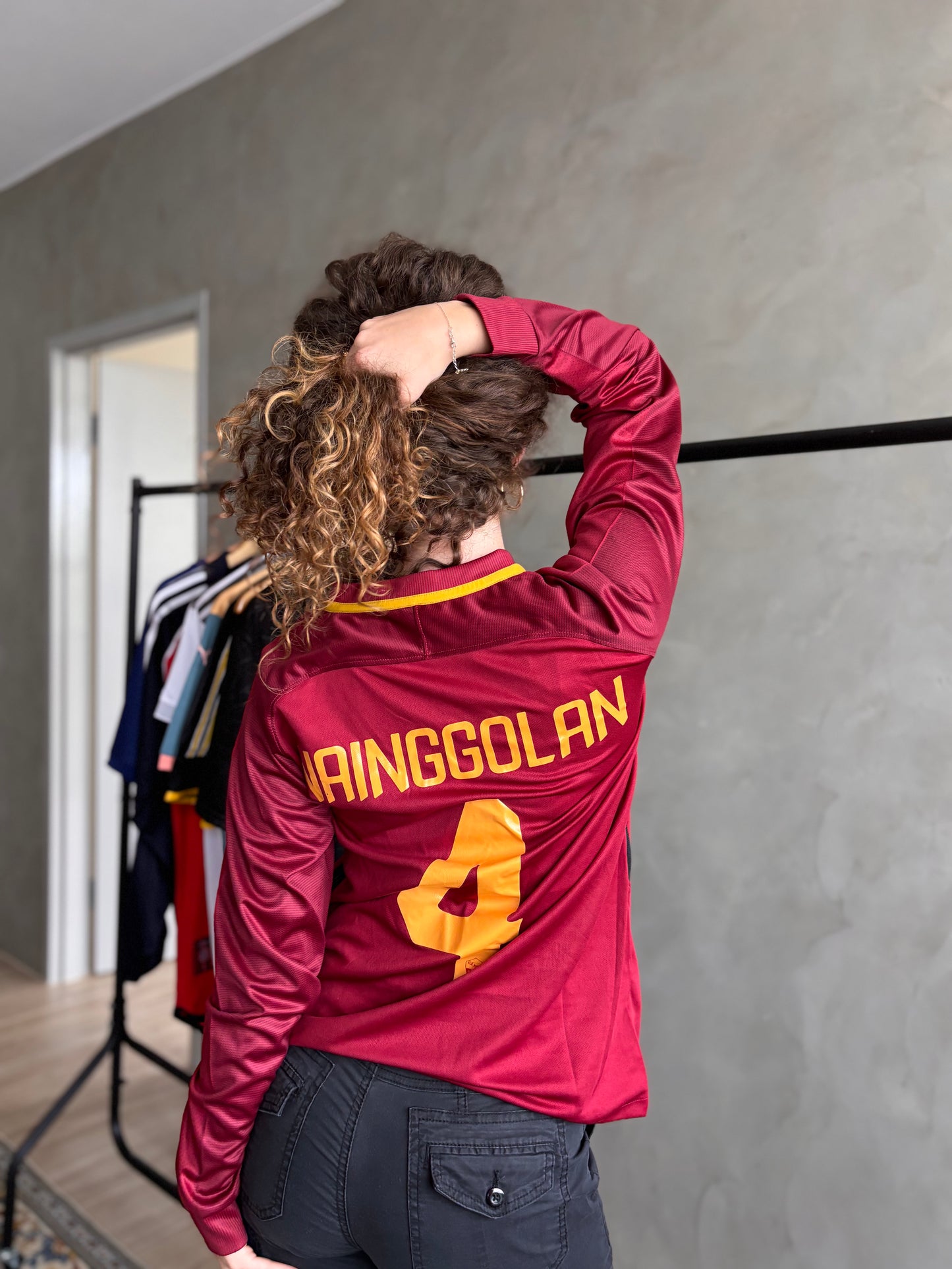 AS Roma long sleeve Home Retro 2017/18 (NAINGOLLAN #4)