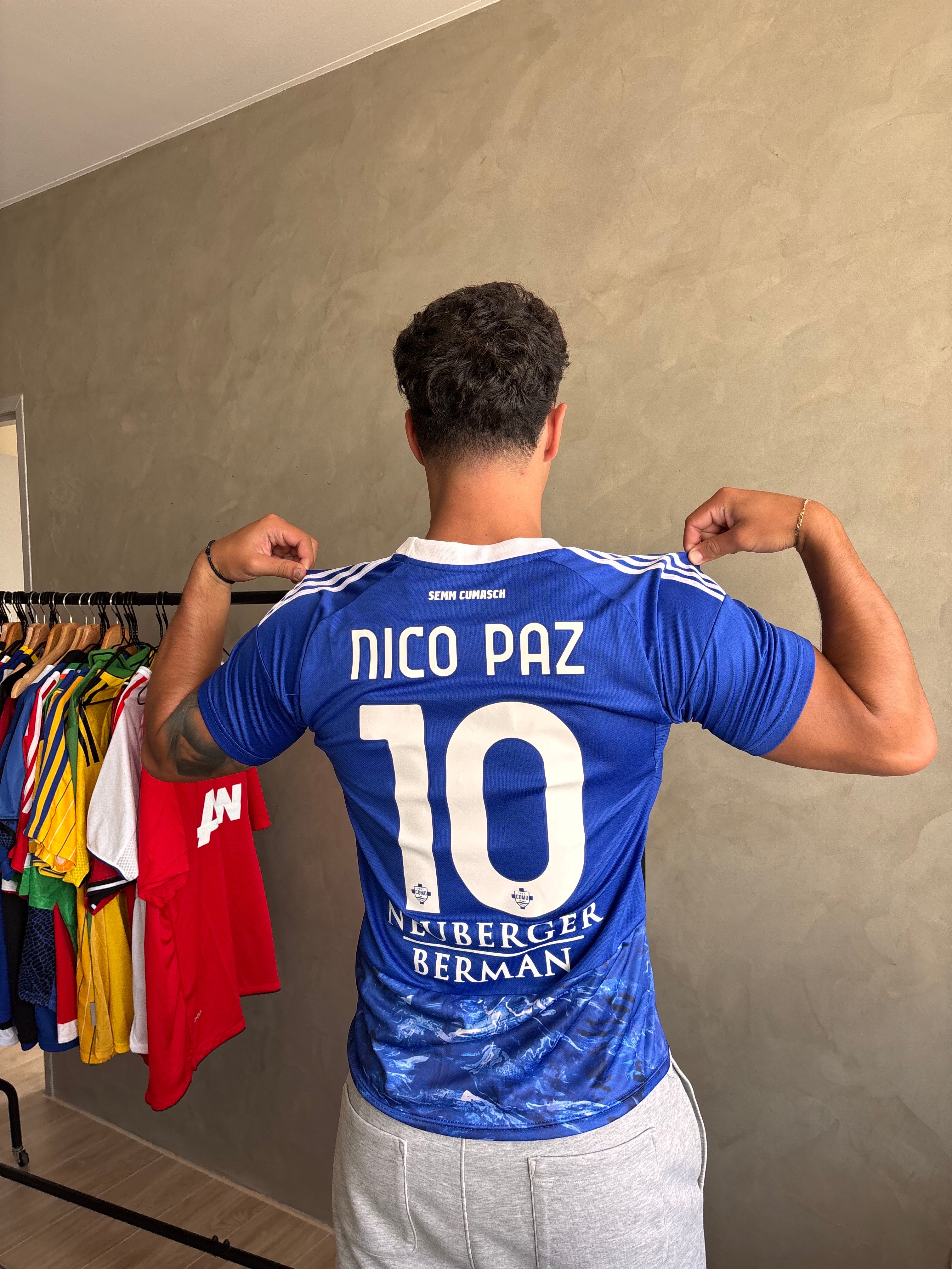 2025-26 コモ ホームユニフォーム 10番 NICO PAZ レイク柄 Como Home